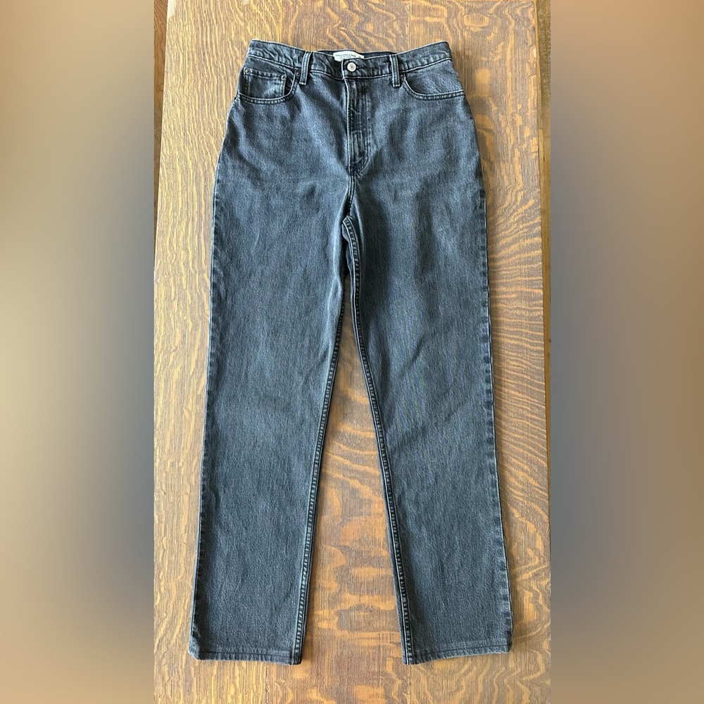 Abercrombie & Fitch ‘90’s Straight Ultra High Rise Women’s Black Jean 30/10 Long